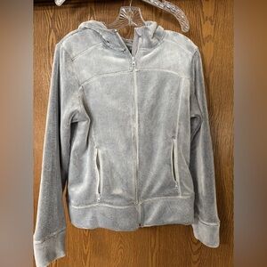 Daisy Fuentes Fuzzy/Velour Zip Up